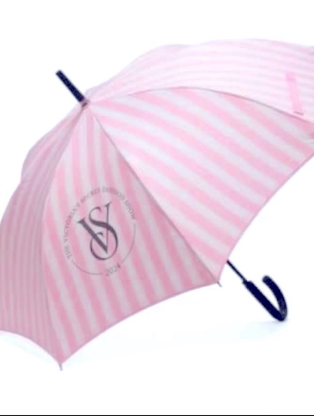 Victoria's Secret Pink & White Striped Umbrella
